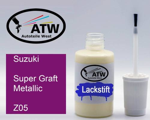 Suzuki, Super Graft Metallic, Z05: 20ml Lackstift, von ATW Autoteile West.